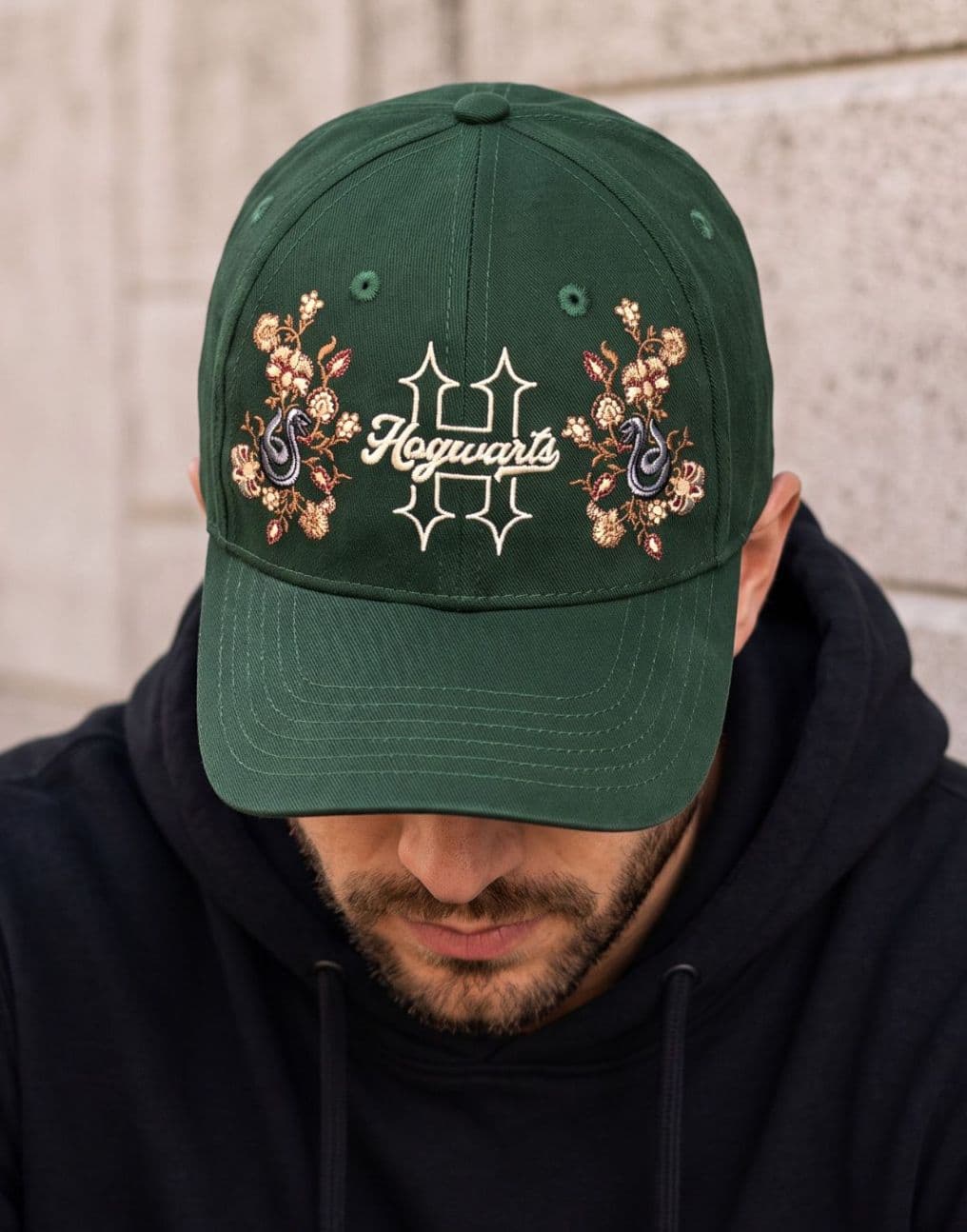 Harry Potter: Hogwarts Slytherin Embroidered Cap